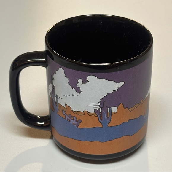 Palm Springs Desert Scene Black Mug - Picture 3 of 10